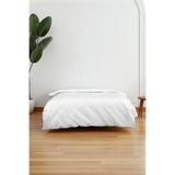Sofline Pamuklu Beyaz Fermuarlı Yorgan Kılıfı – Tek Kişilik 165x230 cm | Şilte Koruyucu –Sağlıklı Kumaş