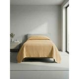 Sofline Premium %100 Pamuk Tek Kişilik Yazlık Pike, Yatak Örtüsü, Terletmez Kumaş(PUDRA RENK) (160x240cm) - Açık Sarı