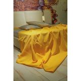 Sofline Premium%100 Pamuk Tek Kişilik Yazlık Pike, Yatak Örtüsü, Terletmez Kumaş (SARI RENK)(160x240cm)
