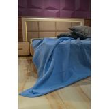 Sofline Premium%100 Pamuk Tek Kişilik Yazlık Pike, Yatak Örtüsü, Terletmez Kumaş(MAVİ RENK)(160X240CM)
