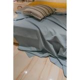 Sofline Premium%100 Pamuk Tek Kişilik Yazlık Pike, Yatak Örtüsü, Terletmez Kumaş(PETROL MAVİSİ) (160x240cm)