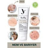 SoFly Volkanik Kil Yüz Maskesi 75 ml – Kaolin, Bentonit ve Spirulina ile Siyah Nokta ve Akne Karşıtı Vegan Detox Etkili