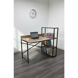 Sofmina 3 Raflı Çalışma Masası 60X120 - Bilgisayar Ofis Ders Masası Oyuncu Masası - Ceviz