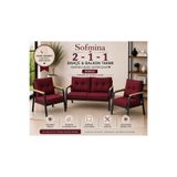 Sofmina Balkon ve Bahçe Takımı Cafe Oturma Grubu 2+1+1 Konforlu Lotus Serisi