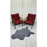 Sofmina Leylak Balkon, Bahçe,teras,cafe - Salon - Metal Kanepe Koltuk Takımı 1-1 Bordo