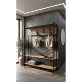 Sofmina Loft Metal Ayakkabılıklı Portmanto Ve Askılık Konsept Hol Antre Mobilyası