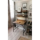 Sofmina Raflı Çalışma Masası 60X150 - Bilgisayar Ofis Ders Masası Oyuncu Masası Siyah