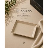Sofralarınıza Karakter Katan Porland Seasons Kahvaltı Tabağı (18X13 Cm) - 1 Adet - Bej