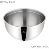 Sofram 24 cm Çelik Kase - 4,6 lt