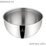 Sofram 26 cm Çelik Kase - 5,8 lt