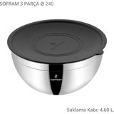 Sofram 3 Parça 24 Cm Karıştırma Ve Saklama Kabı