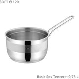 Sofram Soft 12 cm Derin Sos Tenceresi - Gümüş