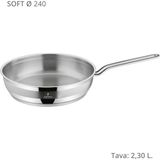 Sofram Soft 24 cm Tava - Gümüş