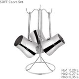 Sofram Soft Cezve Seti - Gümüş