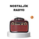SOFRİVA Bluetooth’lu LED Işıklı Nostaljik Müzik Kutusu – Ahşap Dokulu Vintage Tasar - RFIOVS2110-5