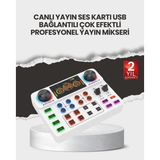 SOFRİVA Çok Efektli Canlı Yayın Ses Mikseri USB ve Kablosuz Uyumlu - RFIOVS2854-5783