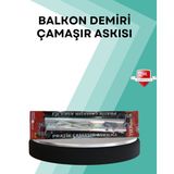 SOFRİVA Kare Küpeşte Uyumlu Balkon Çamaşır Askısı 25x60 cm Beyaz Pratik - RFIOVS5224-6629