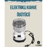 SOFRİVA Kompakt Elektrikli Kahve ve Baharat Öğütücü | 14500 Devir Şeffaf Kapaklı Hedi - RFIOVS1922-8