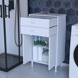 Soft 55 x 95,1 x 32,5 cm 2 Kapaklı 2 Çekmeceli 2 Bölmeli Çok Amaçlı Dolap Banyo Dolabı