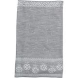 Soft and Baby Çift Taraflı Kar Tanesi Triko Battaniye - Açık Gri