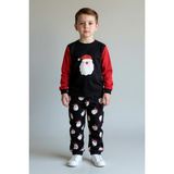 Soft and Baby Erkek Çocuk Noel Baba Yılbaşı Pijama Takımı - 3 - 4 Yaş - Karışık