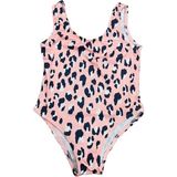 Soft and Baby Kız Çocuk Mayo Leopar-Flamingo Desenli - 3 - 4 Yaş - Pembe
