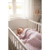 Soft and Baby Pembe Saç Örgüsü Triko Battaniye - Açık Pembe
