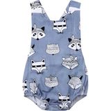 Soft and Baby Rakun Salopet - 6 - 9 Ay - Mavi
