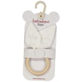 Soft and Baby Tavşan Bebek Çıngırak - Beyaz