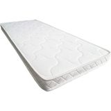 Soft Bed 150 x 200 x 12 Bambu Kumaş Yaysız Sünger Yatak - 150 x 200 x 12 cm - Beyaz