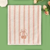 Soft Bemba El Havlusu - Ekru / Pembe - 30X50 cm - 10 x 10 cm - Çok Renkli