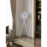 Soft Beyaz Dekoratif Tripod Ayaklı Saat