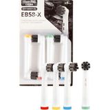 Soft Bristles 4 Adet Wide Angle Cleaning Eb58-x Oral-b Şarjlı Ve Pilli Diş Fırçası Uyumlu Yedek Başlık