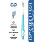 Soft Care Extra Yumuşak Diş Fırçası | Yüksek Kıl Yoğunluğu ( 12000 Kıl ) | Anti-Kayma Sap - Turkuaz