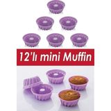 Soft Chef 12'li Silikon Klasik Kek Kalıbı FMA08105