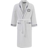 Soft Cotton Marine Man Beyaz Pamuklu Erkek Bornoz