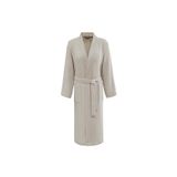 Soft Cotton Soft Pique Kimono Bornoz Bej L