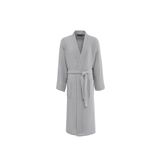 Soft Cotton Soft Pique Kimono Bornoz Gri L