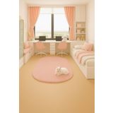 SOFT DECOR Modern Dekoratif Halı Kaymaz Taban Yıkanabilir Salon/Oturma Odası Halısı Oval Halı