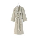 Soft Ekru Cotton Micro Bornoz