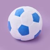 Soft Futbol Topu Figürlü Yastık - Beyaz / Mavi - 30X30 cm - 12 x 14 cm - Çok Renkli