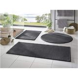 Soft Halı 3'lü Banyo Halısı Peluş Post Halı Klozet Takımı 100X60 60X40 (60X60 Yuvarlak)