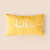 Soft Hello Kırlent - Hardal - 30X50 Cm