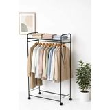 Soft Home Tekerlekli Askılık Ayaklı Potmanto - Seçenek 1 - Ahşap