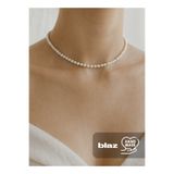 SOFT İnci Görünümlü Minimal Choker Kolye Gelin Günlük Kombin İçin Zarif - Blaz Studio