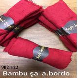 Soft İpek Bambu Pamuk Şal (A. Bordo) 902-122
