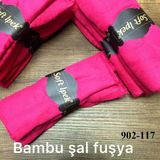 Soft İpek Bambu Pamuk Şal (Fusya) 902-117
