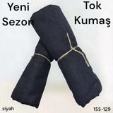 Soft İpek Bambu Pamuk Şal (Siyah) 155-129