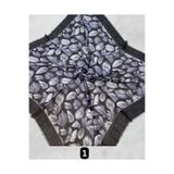 SOFT İPEK YAPRAK DESENLİ FLAMLI EŞARP