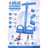 Soft Kare Body Trimmer Spor Lastiği 4 Halatlı Direnç Lastikli Evde Egzersiz Aleti Karın Kol Bacak Çalıştırıcı